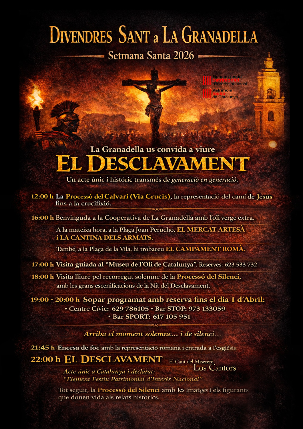 La Granadella, a punt pel Desclavament aquest Divendres Sant