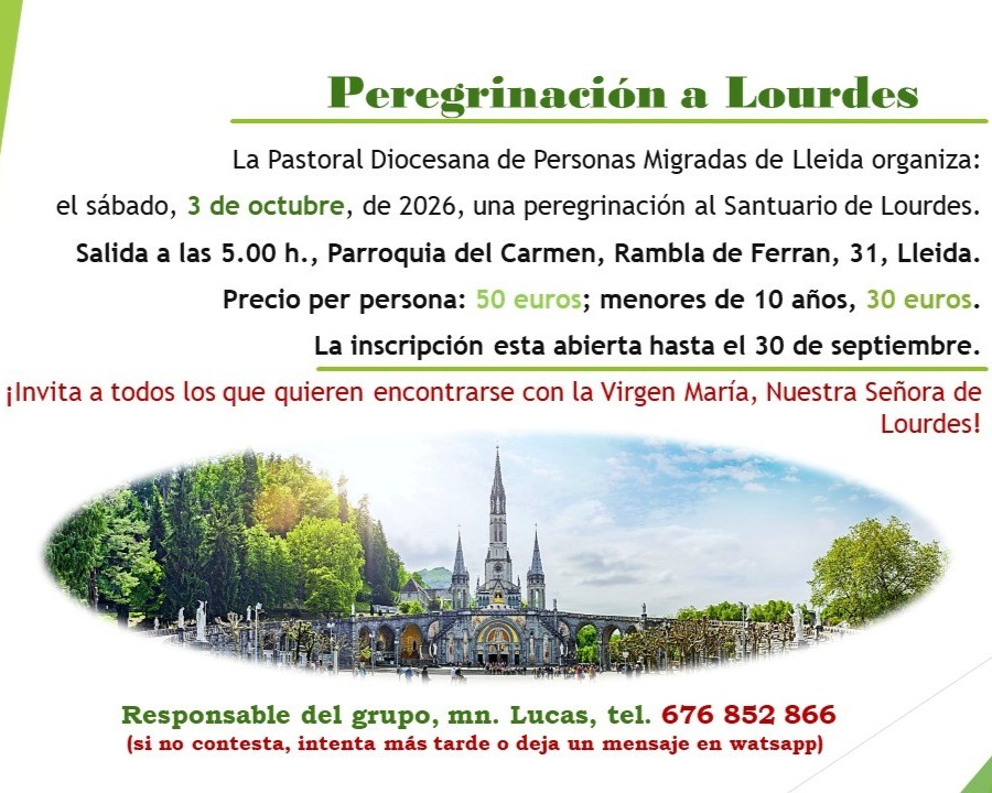 Peregrinació Lourdes