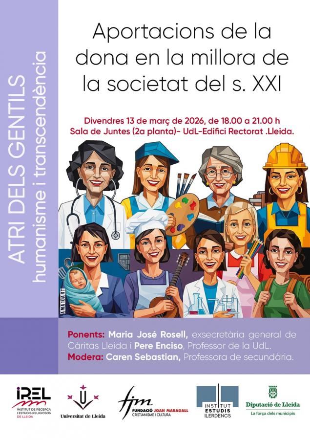 Seminari de l'IREL sobre el paper de la dona en la millora de la societat del segle XX el 13 de març al Rectorat
